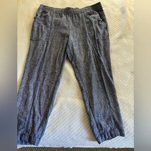 XL Old Navy Chambray Blue Linen Pants